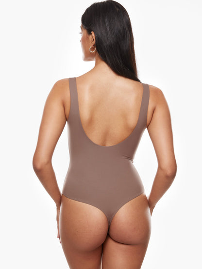 InBarely® Square Neck Sleeveless Bodysuit